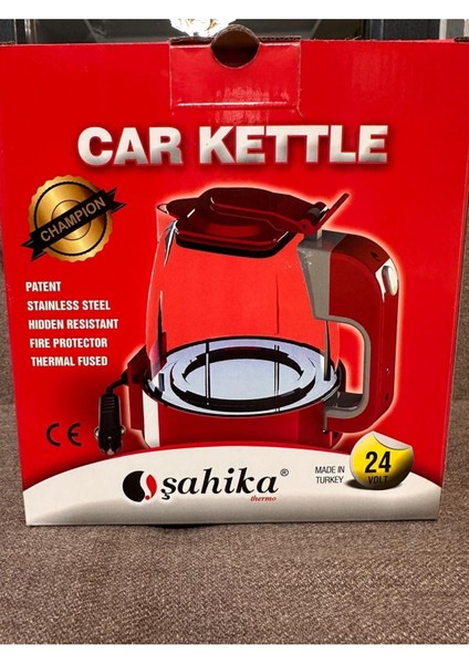 Kırmızı 24V Araç Içi Su Isıtıcı ve Kettle, Pratik ve Kullanışlı Tasarım indirimleri