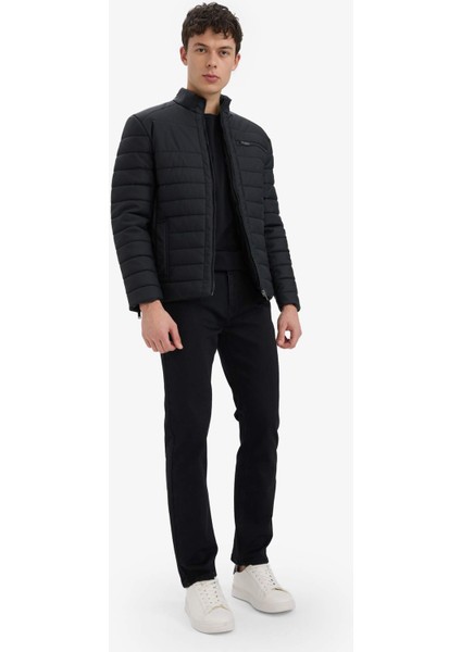 Su İtici Slim Fit Dar Kesim Dik Yaka Fermuarlı İç Cepli Sunş Deri Ceket Mont X4014AZ25WN fiyatları