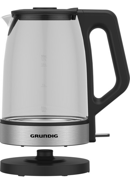 Şeffaf Cam Kettle, 1.7 L, 2200 W, Şık Gri Renkli Tasarım modelleri