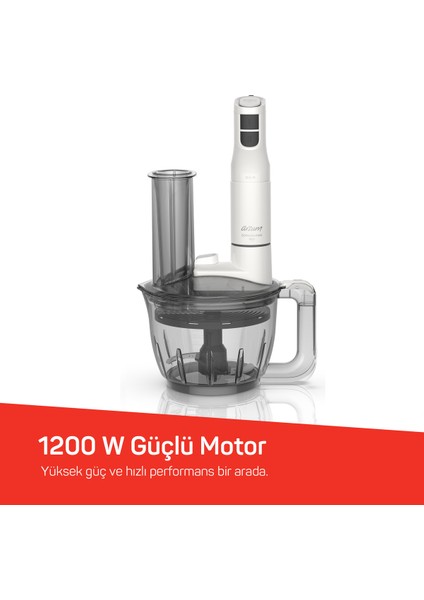 Çok Fonksiyonlu 1200W Çok Amaçlı Blender Seti Beyaz, Pratik ve Şık Tasarım modelleri