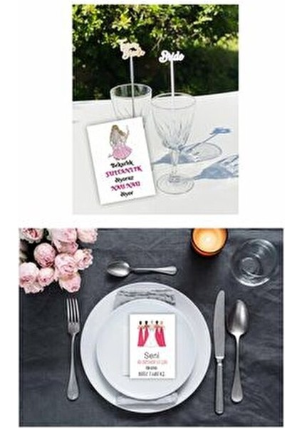 Bekarlığa Veda Bride To Be Kartları 18 Adet 7x10 cm Kalın Karton Tasarım fırsatları