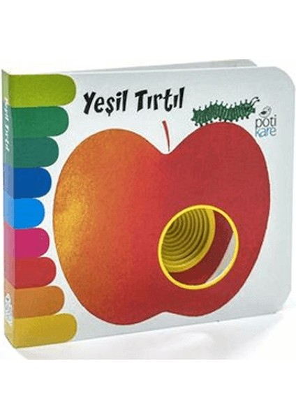 Mini Delikli Kitaplar Serisi - Yeşil Tırtıl