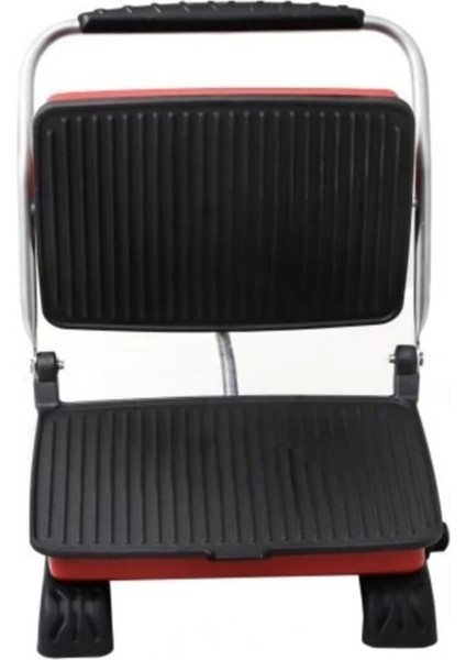 Kırmızı Döküm Organik Tost Makinesi 1800W, Ev Için Şık ve Güçlü Isıtıcı fiyatları