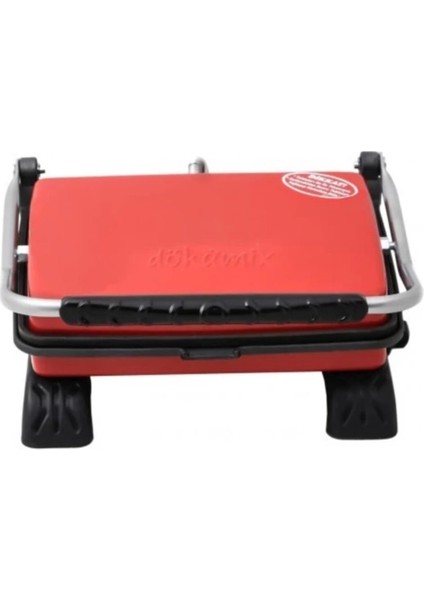 Kırmızı Döküm Organik Tost Makinesi 1800W, Ev Için Şık ve Güçlü Isıtıcı modelleri