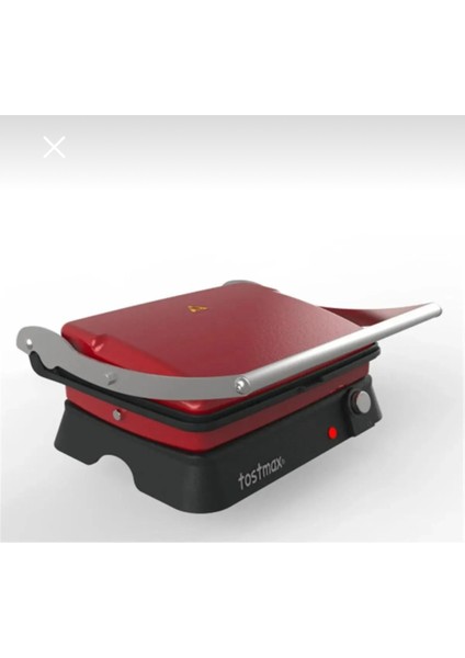 Döküm Tost Makinesi, Kırmızı, Şık ve Dayanıklı, Pratik Kullanım