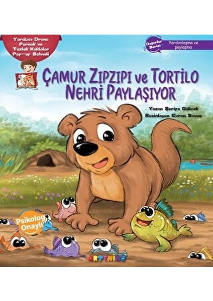 Çamur Zıpzıpı ve Tortilo Nehri Paylaşıyor Yaratıcı Drama Parmak ve Tuzluk Kuklalar Pop-Up Sahneli