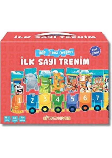 Ilk Sayı Trenim - Cırt Cırtlı Yapboz ve Kitap Seti
