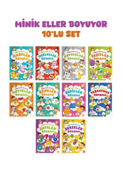 Minik Eller Boyuyor – 10 Kitaplık Set (Örnek Resimli)
