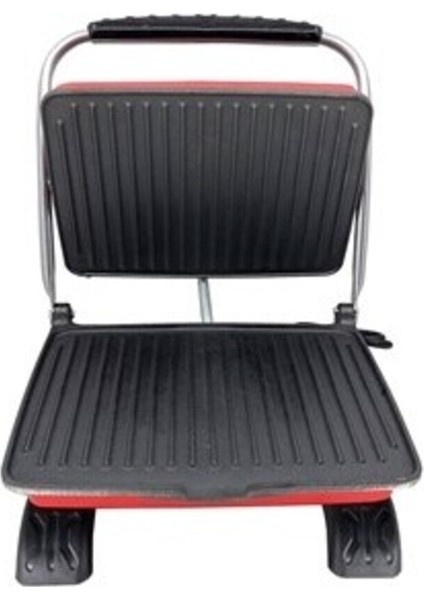 Kırmızı 1800W Demir Döküm Organik Tost Makinesi fiyatları