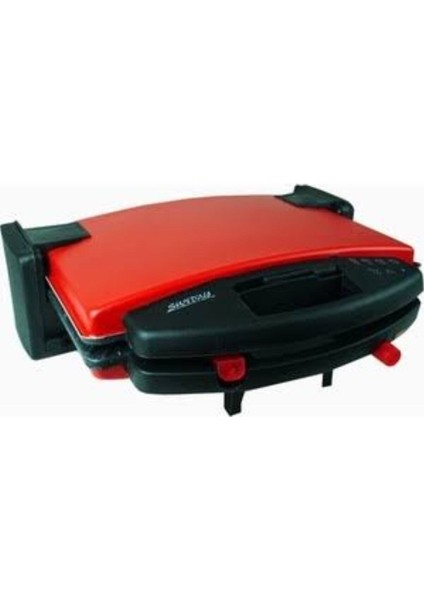 Kırmızı Minisan Sunday Granit Tost Makinesi, Şık ve Kullanışlı Tasarım