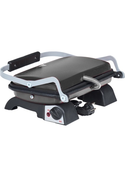 Organik Demir Döküm Tost Makinesi 1800W Siyah, Dayanıklı ve Şık Tasarım