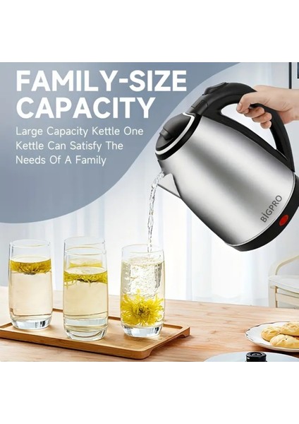 Gri Paslanmaz Çelik 1.8 L Su Isıtıcı, Şık ve Dayanıklı Tasarım indirimleri