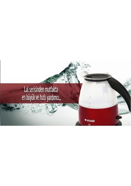 K 8005 Lal Serisi Kettle Kırmızı Beyaz, Şık ve Kullanışlı Mutfak Gereci fiyatları