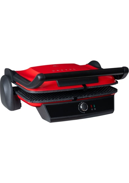 Kırmızı Retro Tost Makinesi, Şık ve Kullanışlı Mutfak Aleti