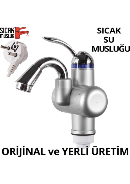 Pratik Elektrikli Ani Su Isıtıcı, Lavabo Monteli, Hızlı ve Güvenli Sıcak Su Sağlar