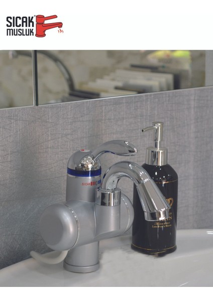 Pratik Elektrikli Ani Su Isıtıcı, Lavabo Monteli, Hızlı ve Güvenli Sıcak Su Sağlar fiyatları