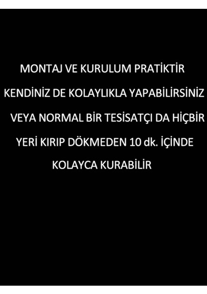 Pratik Elektrikli Ani Su Isıtıcı, Lavabo Monteli, Hızlı ve Güvenli Sıcak Su Sağlar