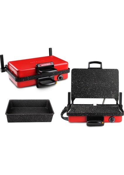 Çok Amaçlı Lahmacun Bazlama Izgara Tost Kombinasyonu, Kırmızı fiyatları