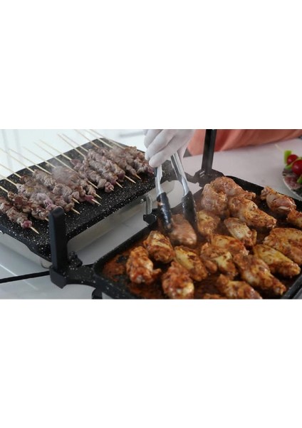 Çok Amaçlı Lahmacun Bazlama Izgara Tost Kombinasyonu, Kırmızı