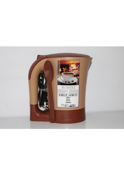 Küçük ve Şık Elektrikli Su Isıtıcısı, Kahverengi, Pratik Kullanım