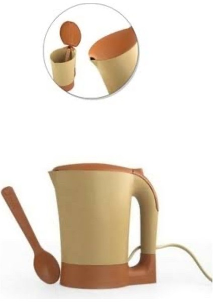 Büyük Boy Pratik Kahve ve Çay Makinesi, Kettle, Su Isıtıcı, Kahverengi fırsatları