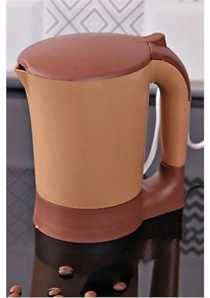 Büyük Boy Pratik Kahve ve Çay Makinesi, Kettle, Su Isıtıcı, Kahverengi