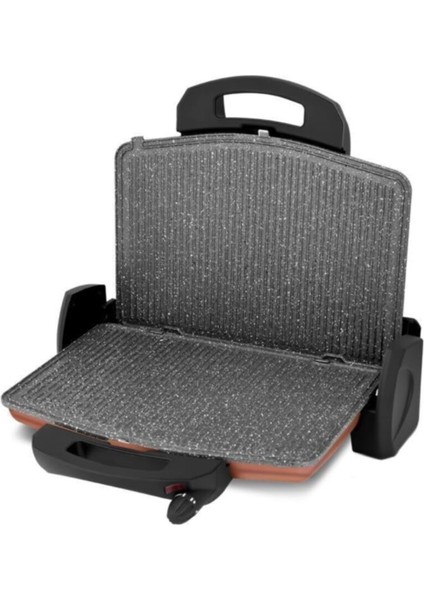 Izli ve Ayarlanabilir 5 Kademe Tost ve Izgara Makinesi, Pratik Kullanım Sağlar.