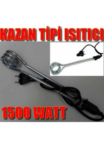 Pratik 1500W Daldırma Su Isıtıcısı, Gri Renk, Yüksek Performans indirimleri