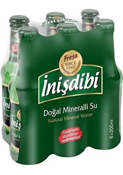 İnişdibi Doğal Maden Suyu 200 ml 24 Adet Ferahlatıcı ve Canlandırıcı Özellikte fırsatları
