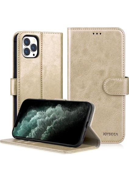 Iphone 15 Uyumlu Kılıf Deri Görünümlü Kapaklı Kartlıklı Standlı Kamera Koruyuculu Kapak