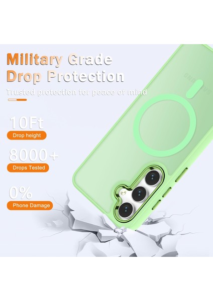 Samsung Galaxy S25 Uyumlu Ekran Koruyuculu Kılıf Magsafe Sarj Destekli Kamera Çıkıntılı Mat Kapak fiyatları