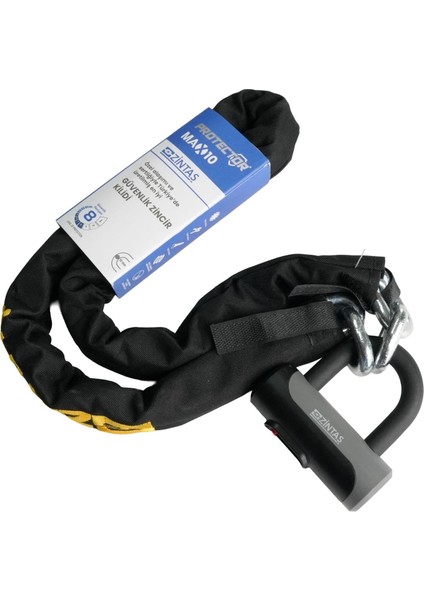 MAX10 10MM Kesilmez Motosiklet Zincir Kilit modelleri