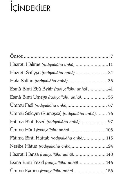 Hanım Sahâbîler Seti - Mustafa Eriş modelleri