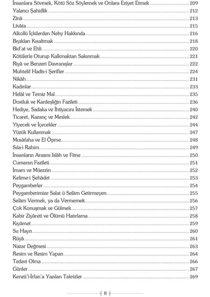 İbadet Ve Ahlak İle İlgili 1001 Hadis Kenül İrfan-Muhammed Es' Ad Erbili