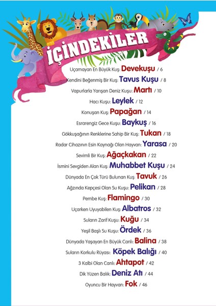 Hayvanlar Alemi 3 - Gökyüzündeki ve Denizdeki Dostlarımız - Mete Ulusoy modelleri