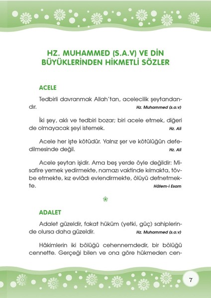 Özlü Sözler modelleri