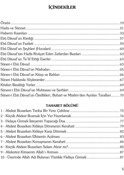 Süneni Ebi Davud ve Tercemesi (5 Cilt) - Imam Hafız Ebu Davud modelleri