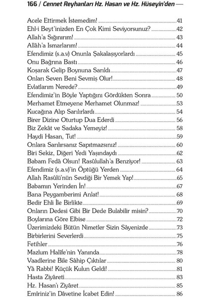 Hz. Hasan ve Hz. Hüseyin'den 111 Hayat Ölçüsü fırsatları