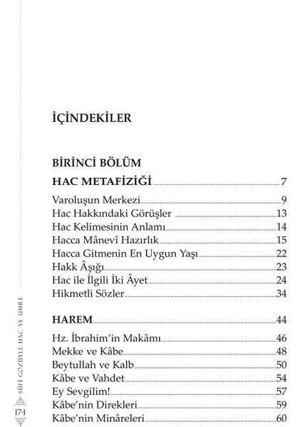 Sufi Gözüyle Hac ve Umre modelleri