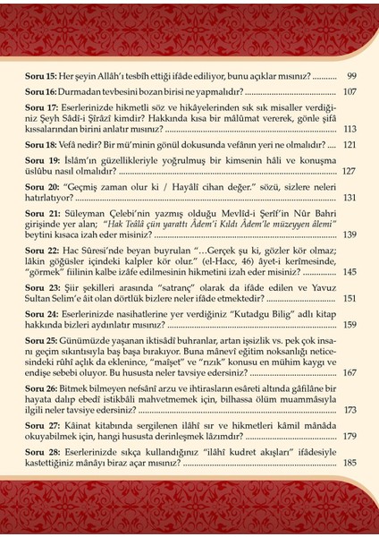 40 Soru 40 Cevap modelleri