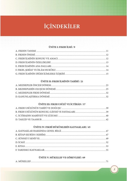 Fıkıh Ders Kitabı:Hanefi Mezhebi İçin modelleri