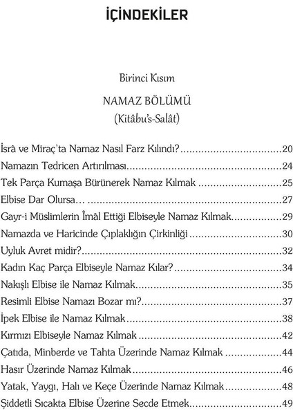 Buhari'de Namaz modelleri