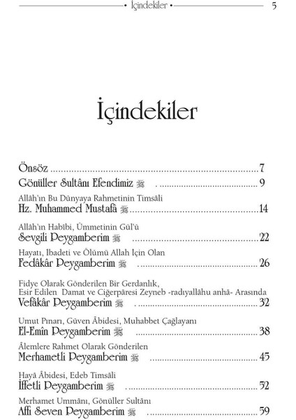 Gönüller Sultanı Efendimiz modelleri