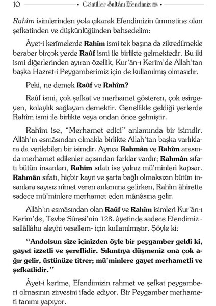 Gönüller Sultanı Efendimiz