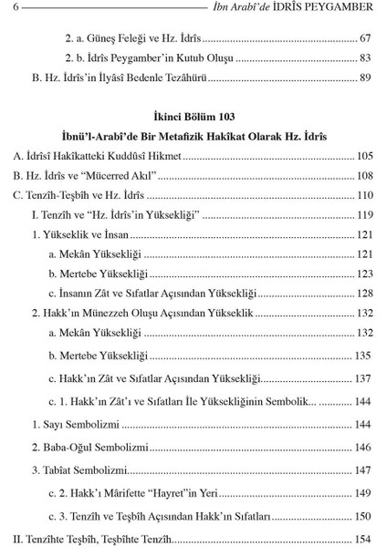 Şeyhi Ekber İbn Arabi'de İdris Peygamber indirimleri