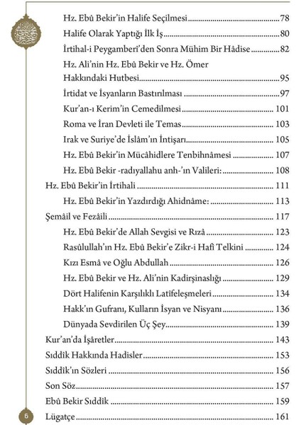 Hazreti Ebu Bekir Sıddik fırsatları