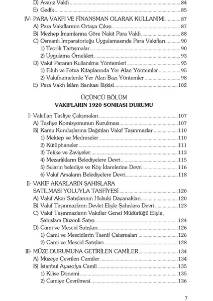 Günümüzde Vakıf Meseleleri indirimleri