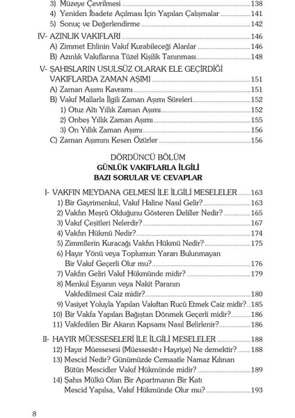 Günümüzde Vakıf Meseleleri