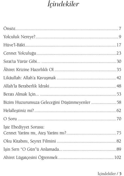 Yolculuk Nereye modelleri