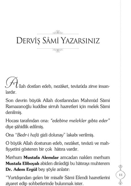 Mahmud Sami Efendi'den Hatıralar-3 modelleri